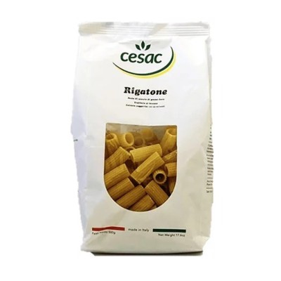 Artisan wheat pasta from the region - Rigatoni Taste of Italy